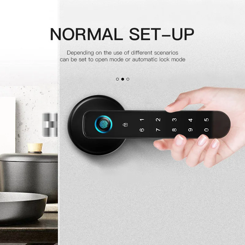Smart Fingerprint lock wooden lock indoor intelligent password lock inner door key handle lock smart door lock fingerprint
Smart Fingerprint lock wooden lock indoor intelligent password lock inner door key handle lock smart door lock fingerprint