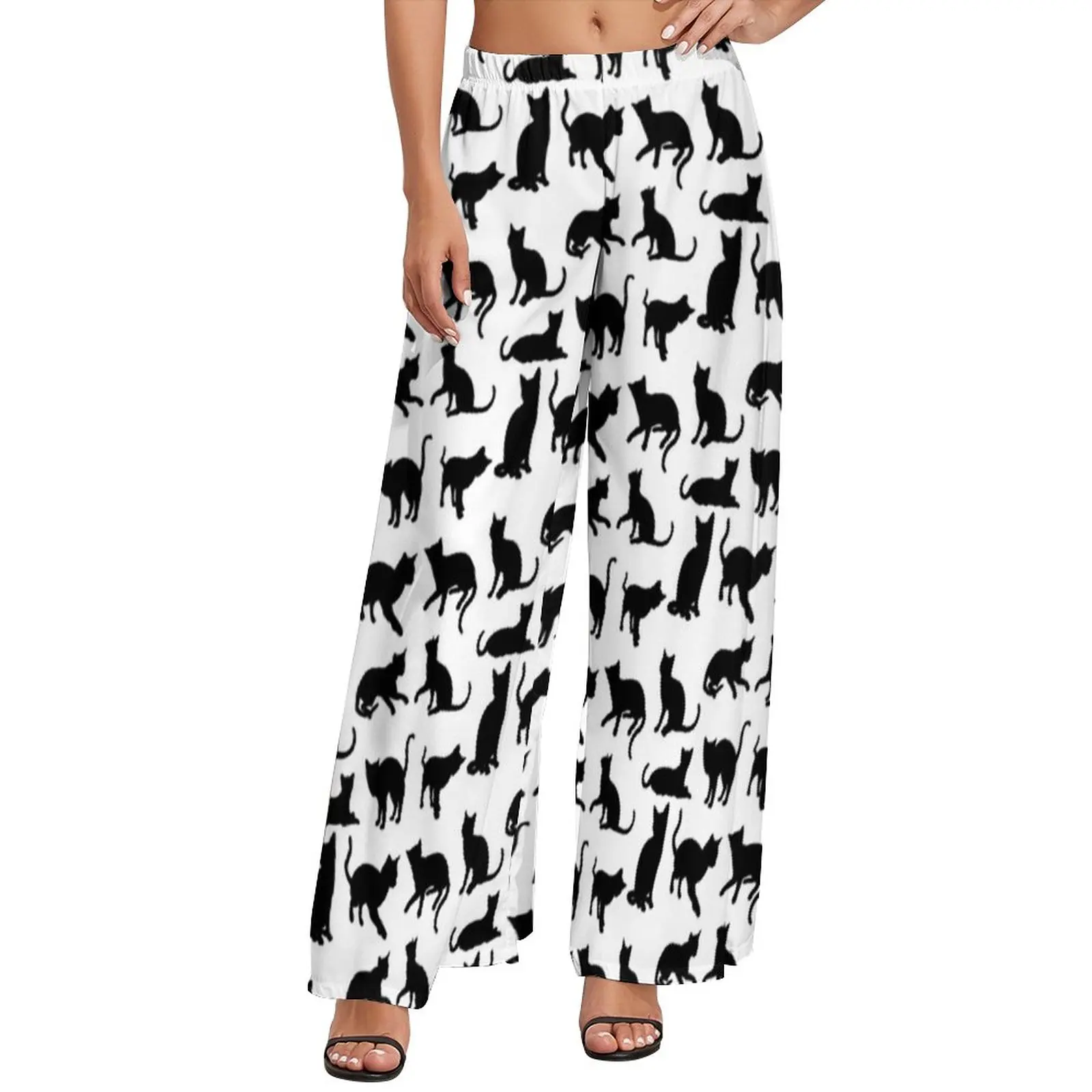 Black Cat Straight Pants Cute Cuddly Kittens Home Wide Leg Pants Ladies Oversize Streetwear Pattern Trousers
Black Cat Straight Pants Cute Cuddly Kittens Home Wide Leg Pants Ladies Oversize Streetwear Pattern Trousers