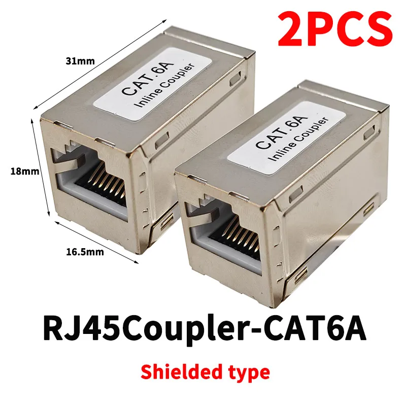 2 шт. RJ45 соединитель Ethernet-удлинитель экранированного типа «мама-мама» Ethernet-разъем «мама-мама» для кабеля Cat.6A
2 шт. RJ45 соединитель Ethernet-удлинитель экранированного типа «мама-мама» Ethernet-разъем «мама-мама» для кабеля Cat.6A