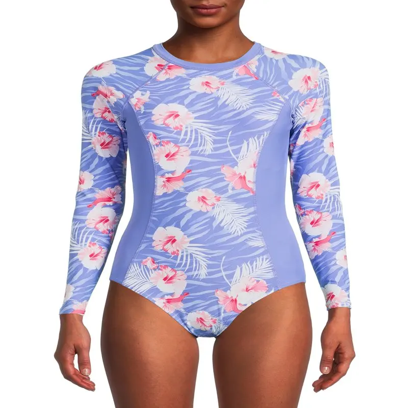 Женский слитный купальник с длинным рукавом
Женский слитный купальник с длинным рукавом