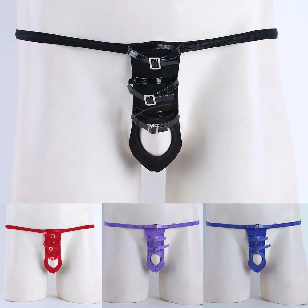 Mens Sexy Open Front Underwear Male G-string Bikini Briefs Thongs Faux Leather Underpants Lingerie Bundling Belt Erotic Panties
Mens Sexy Open Front Underwear Male G-string Bikini Briefs Thongs Faux Leather Underpants Lingerie Bundling Belt Erotic Panties