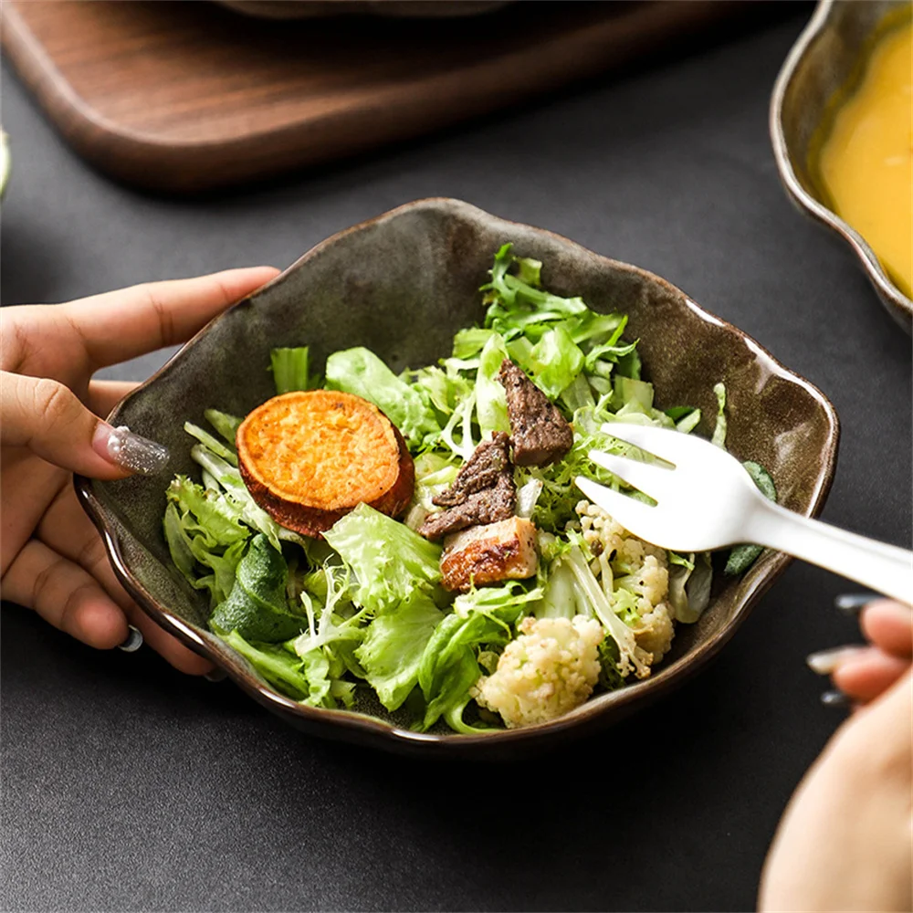 Ceramic Dinnerware Dish Home Dining Tool 1pcs Simple Luxury Dishes Tray Ramen Noodle Bowls Ceramics Plate Dishes Tableware Bowl
Ceramic Dinnerware Dish Home Dining Tool 1pcs Simple Luxury Dishes Tray Ramen Noodle Bowls Ceramics Plate Dishes Tableware Bowl