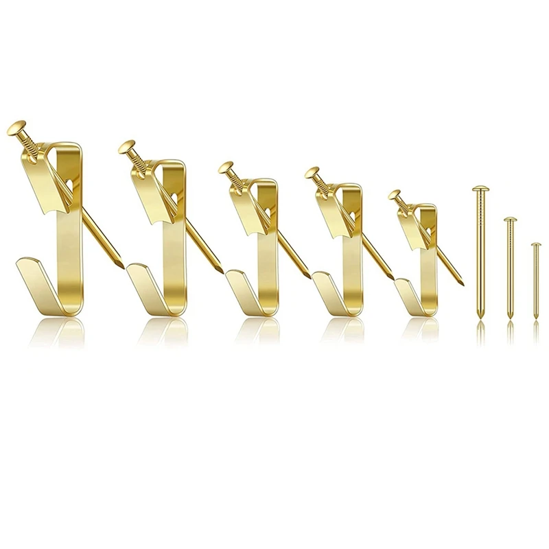 Picture Hangers,Picture Hooks,Picture Hanging Kit,Golden Wall Hangers,Nails for Hanging Pictures,Mirror Hanging Decor
Picture Hangers,Picture Hooks,Picture Hanging Kit,Golden Wall Hangers,Nails for Hanging Pictures,Mirror Hanging Decor