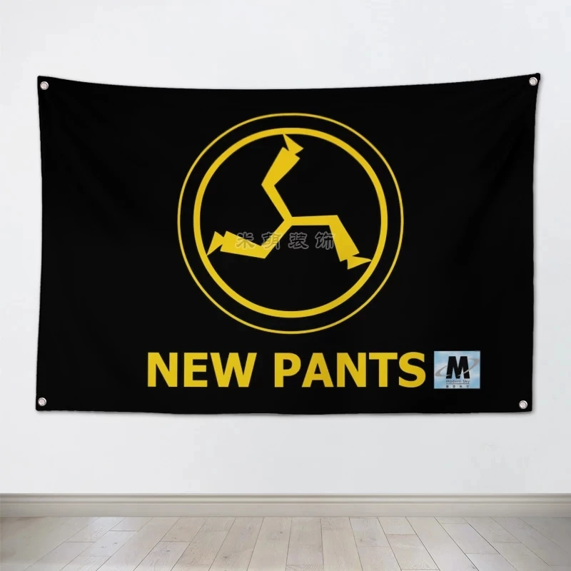 "NEW PANTS" Large Rock Flag Banners Four-Hole Wall Hanging Painting Bedroom Studio Party Music Festival Background Decoration
"NEW PANTS" Large Rock Flag Banners Four-Hole Wall Hanging Painting Bedroom Studio Party Music Festival Background Decoration