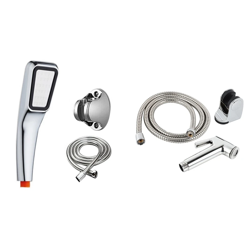 Shower Head Water Saving Bath Sprayer Hole Shower Set With Bathroom Seat Nozzle Attachment+Hose+Wall Mount Rack Holder
Shower Head Water Saving Bath Sprayer Hole Shower Set With Bathroom Seat Nozzle Attachment+Hose+Wall Mount Rack Holder