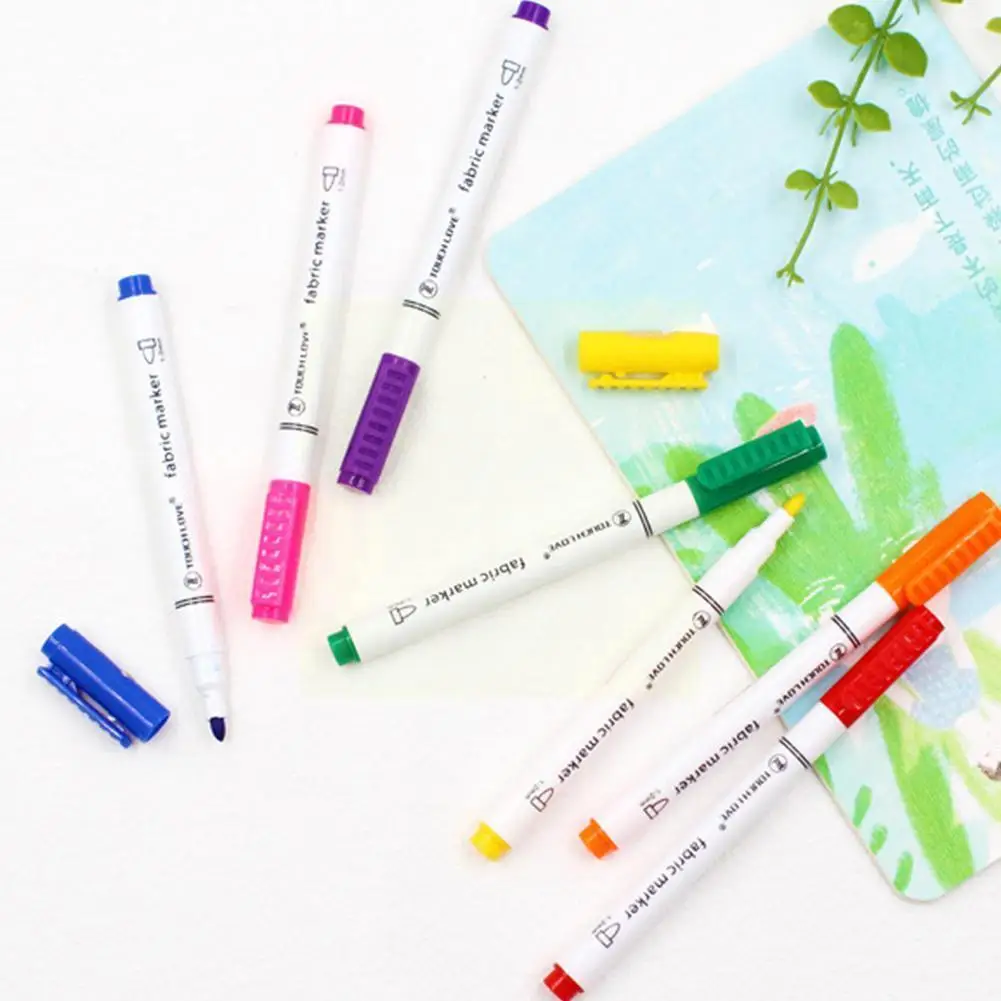 8pcs/set Clothes Textile Markers Fabric Paint Pens Marker Pen Painting Pen Diy Crafts Liner Writing T-shirt Pigment Supplie F8t3
8pcs/set Clothes Textile Markers Fabric Paint Pens Marker Pen Painting Pen Diy Crafts Liner Writing T-shirt Pigment Supplie F8t3