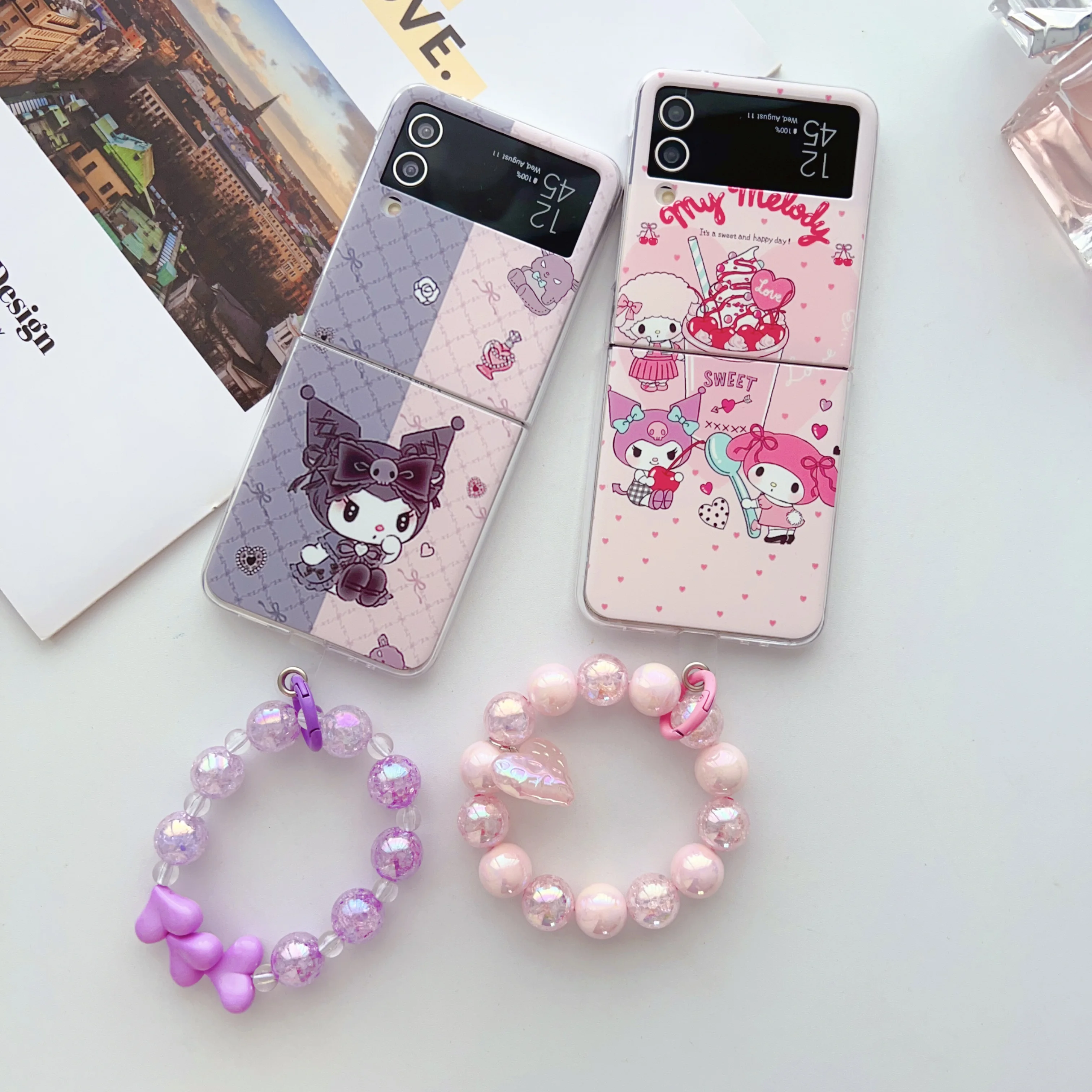 Sanrio my melody Kuromi cute pink Bracelet Phone Case for Samsung Galaxy Z Flip 3 Hard PC Back forZ Flip 4 Case Protective Shell
Sanrio my melody Kuromi cute pink Bracelet Phone Case for Samsung Galaxy Z Flip 3 Hard PC Back forZ Flip 4 Case Protective Shell