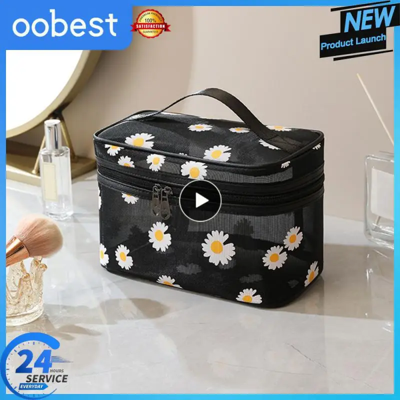 Large Capacity Makeup Bag Cosmetic Bag Transparent Storage Bag Mesh Bag Reinforced Thickened Handle Visible
Large Capacity Makeup Bag Cosmetic Bag Transparent Storage Bag Mesh Bag Reinforced Thickened Handle Visible