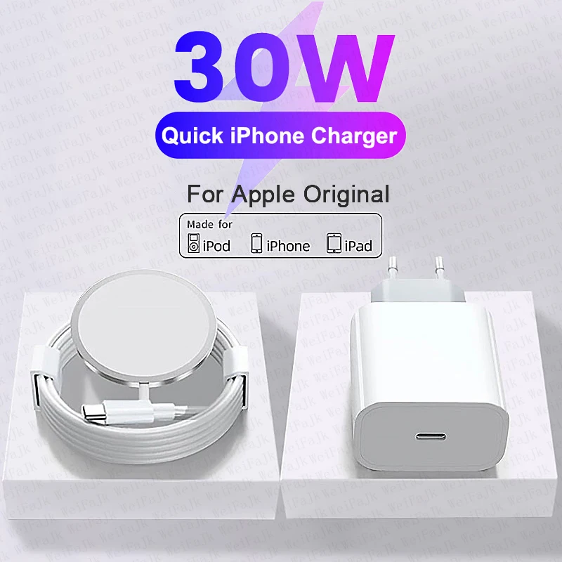 For APPLE Original PD 30W USB Type C Charger For iPhone 12 11 14 13 Pro Max Mini XS XR 8 Plus AirPods Magnetic Wireless Chargers
For APPLE Original PD 30W USB Type C Charger For iPhone 12 11 14 13 Pro Max Mini XS XR 8 Plus AirPods Magnetic Wireless Chargers