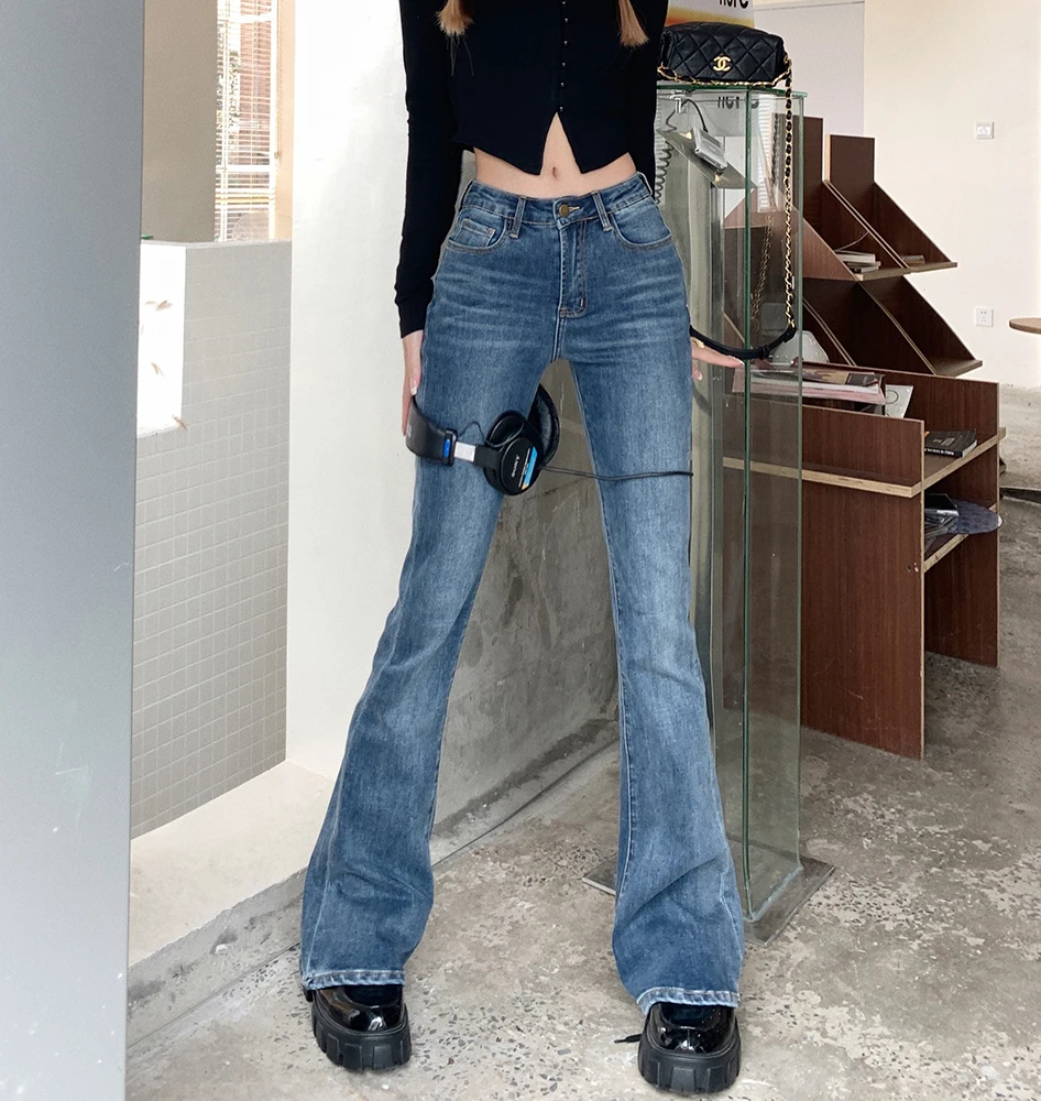 2022 spring new hot girl weave jeans women's trousers are tall and thin elastic wide-leg flared pants spring
2022 spring new hot girl weave jeans women's trousers are tall and thin elastic wide-leg flared pants spring