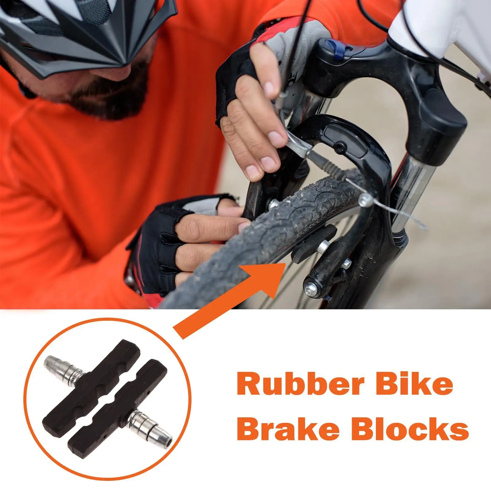 1 pair of Bike Brake Blocks Rubber Cycling Part Tools MTB Mountain Road Bicycle Lightweight V-brake Shoes Pads Bicycle Accessori
1 pair of Bike Brake Blocks Rubber Cycling Part Tools MTB Mountain Road Bicycle Lightweight V-brake Shoes Pads Bicycle Accessori