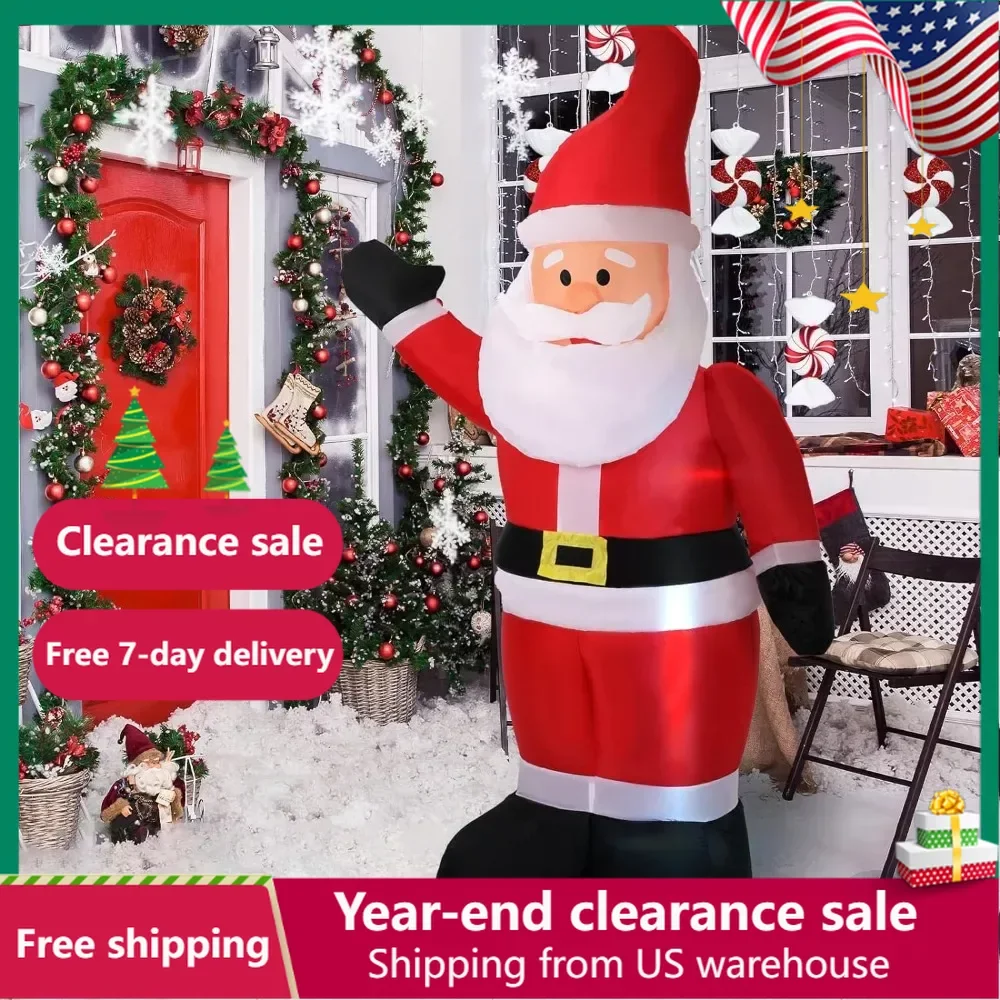 Lighted Christmas Inflatable Outdoor Decoration 6 FT Santa Claus Christmas Inflatables Decorations 2024 Holiday Festive Party
Lighted Christmas Inflatable Outdoor Decoration 6 FT Santa Claus Christmas Inflatables Decorations 2024 Holiday Festive Party