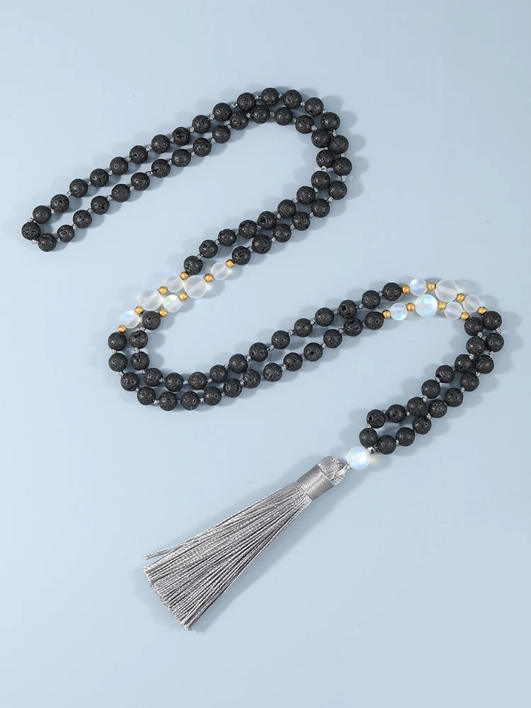 YUOKIAA 6mm Lava 108 Beaded Mala Necklace Rosary Beads Japamala Meditation Yoga Bad Japa Jewelry for Women Men Free Bracelets
YUOKIAA 6mm Lava 108 Beaded Mala Necklace Rosary Beads Japamala Meditation Yoga Bad Japa Jewelry for Women Men Free Bracelets