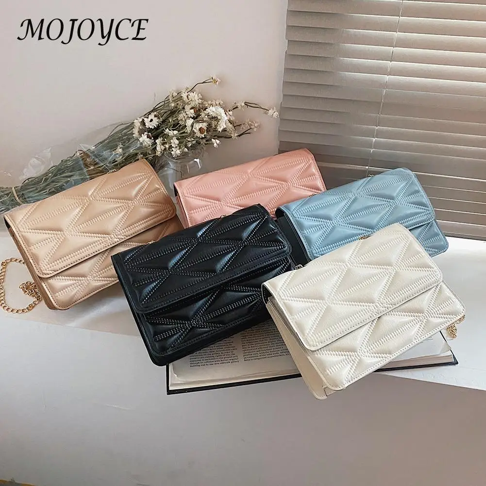 Girls Brief Flap Women's Casual Messenger Retro Women PU Leather Solid Color Crossbody Bag Chain Geometric Lattice Handbag
Girls Brief Flap Women's Casual Messenger Retro Women PU Leather Solid Color Crossbody Bag Chain Geometric Lattice Handbag