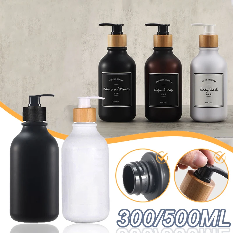 300/500ml Soap Dispenser Thickened Refillable Shampoo Pump Bottle Lotion Container Soap Pump Tank Hand Wash Bathroom Accessories
300/500ml Soap Dispenser Thickened Refillable Shampoo Pump Bottle Lotion Container Soap Pump Tank Hand Wash Bathroom Accessories