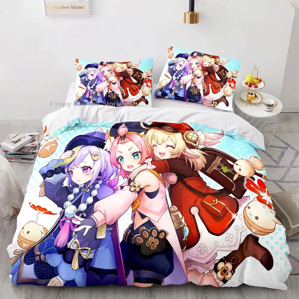 Genshin Impact Bedding Set Single Twin Full Queen King Size Game Anime Bed Set Aldult Kid Bedroom Duvetcover Sets 3D Anime 043
Genshin Impact Bedding Set Single Twin Full Queen King Size Game Anime Bed Set Aldult Kid Bedroom Duvetcover Sets 3D Anime 043