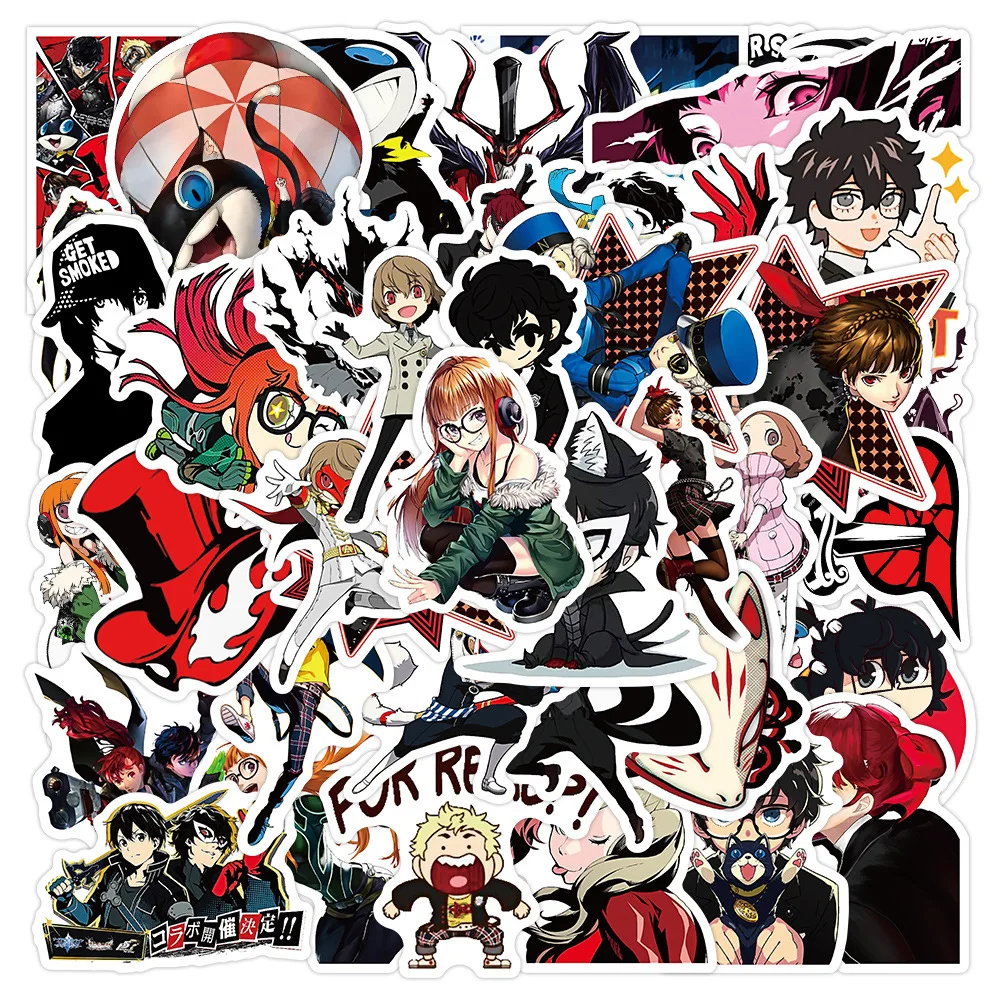 10/30/50PCS Persona 5 Game Stationery Stickers Laptop Guitar Luggage Fridge Skateboard Waterproof Cool Graffiti Decal Kids Toy
10/30/50PCS Persona 5 Game Stationery Stickers Laptop Guitar Luggage Fridge Skateboard Waterproof Cool Graffiti Decal Kids Toy