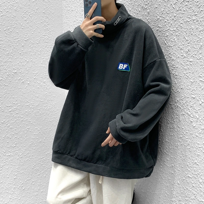 Autumn and Winter Fleece Top Mens Sweatshirt Turtleneck Men's Hoodie Harajuku Oversize for Men Ins Trendy Loose Casual Hoodie
Autumn and Winter Fleece Top Mens Sweatshirt Turtleneck Men's Hoodie Harajuku Oversize for Men Ins Trendy Loose Casual Hoodie