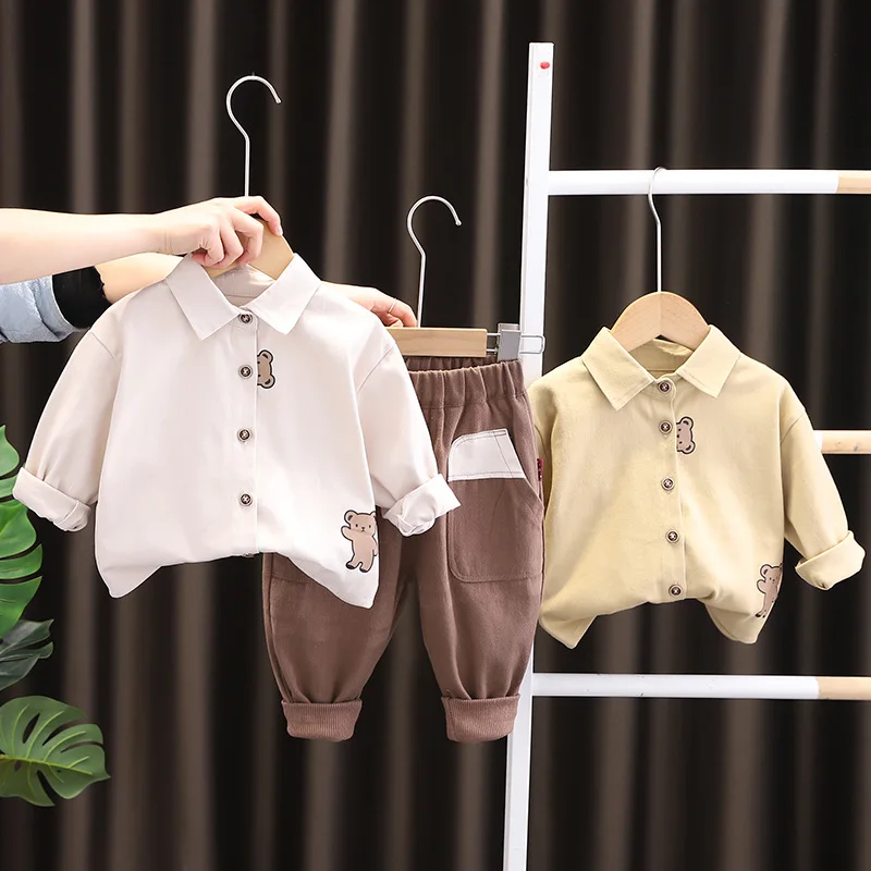 Piece Casual Infant Pants Long Cartoon Outfit Boy 2023 Set Baby Sleeve Bear Toddler Shirt Boy Korean Two Clothes Spring Suit
Piece Casual Infant Pants Long Cartoon Outfit Boy 2023 Set Baby Sleeve Bear Toddler Shirt Boy Korean Two Clothes Spring Suit