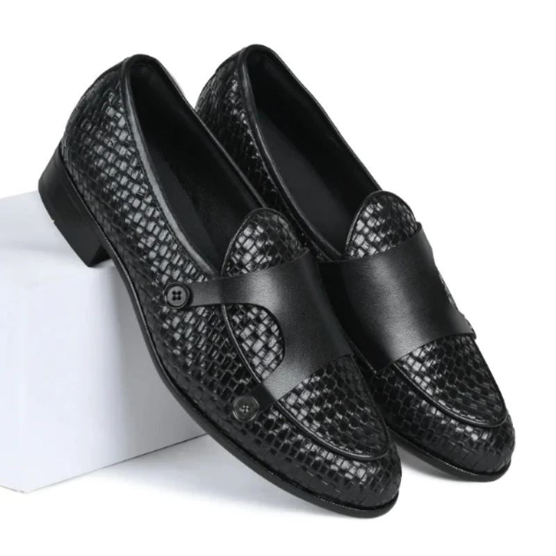 New Black Double Buckle Monk Shoes for Men Brown Slip-On Solid Round Toe Loafers Handmade Dress Shoes Free Shipping
New Black Double Buckle Monk Shoes for Men Brown Slip-On Solid Round Toe Loafers Handmade Dress Shoes Free Shipping