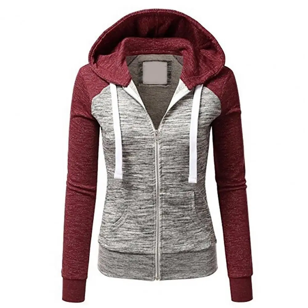 Sweatshirt Coat Long Sleeves Pocket Drawstring Colorblock Hooded Keep Warm Breathable PLus Size Lady Spring Coat Hoodies Female
Sweatshirt Coat Long Sleeves Pocket Drawstring Colorblock Hooded Keep Warm Breathable PLus Size Lady Spring Coat Hoodies Female