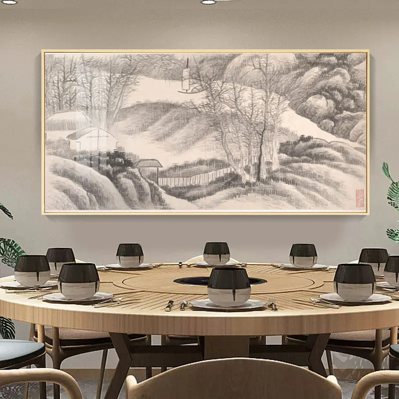 Chinese Style Canvas Print Painting Poster Large Size Picture The Black Mountains Landscape Wall Art Porch Room Home Decoration 
Chinese Style Canvas Print Painting Poster Large Size Picture The Black Mountains Landscape Wall Art Porch Room Home Decoration