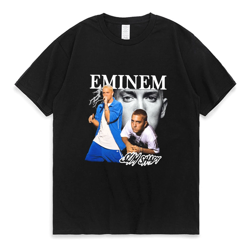 Superstars Hip Hop Singer Eminem Print T Shirt New Men Women Fans Tee Shirts Oversized Fashion Tops Harajuku Streetwear T-shirt
Superstars Hip Hop Singer Eminem Print T Shirt New Men Women Fans Tee Shirts Oversized Fashion Tops Harajuku Streetwear T-shirt