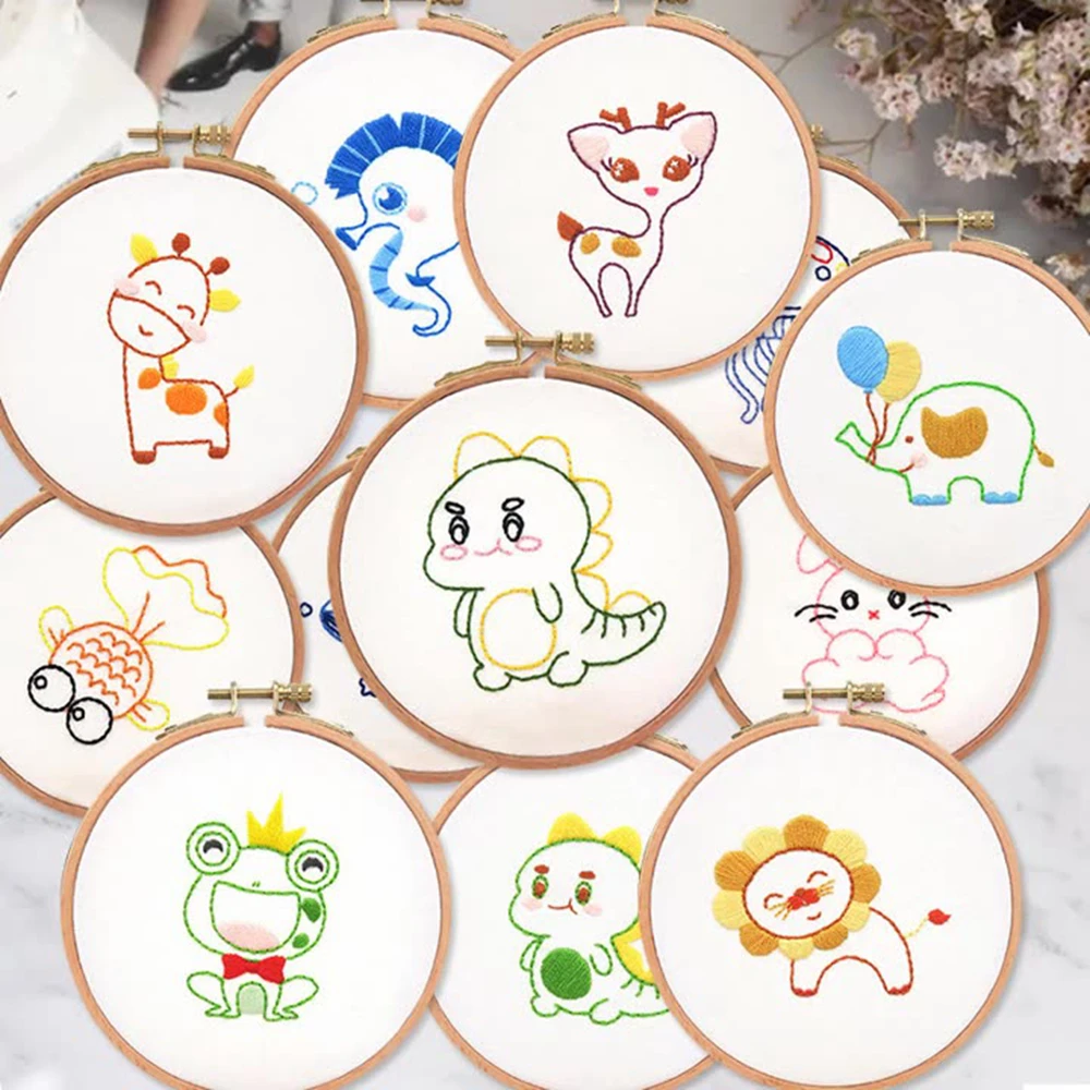 Embroidery Kit for Beginners Adults and Kids with Embroidery Hoops Cartoon Animal Pattern Cross Stitch Needlepoint Kit Funny
Embroidery Kit for Beginners Adults and Kids with Embroidery Hoops Cartoon Animal Pattern Cross Stitch Needlepoint Kit Funny