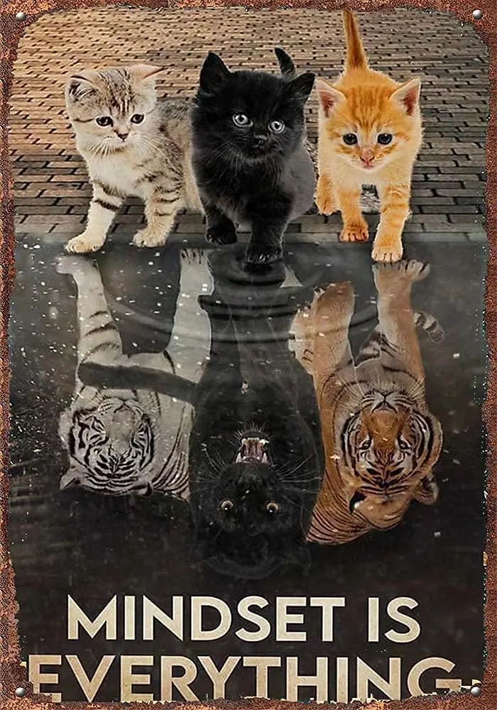 Retro Tin Sign Retro Sign Cat Poster Mindset is everything cat posters cat tiger posters cat poster prints cute cat posters
Retro Tin Sign Retro Sign Cat Poster Mindset is everything cat posters cat tiger posters cat poster prints cute cat posters