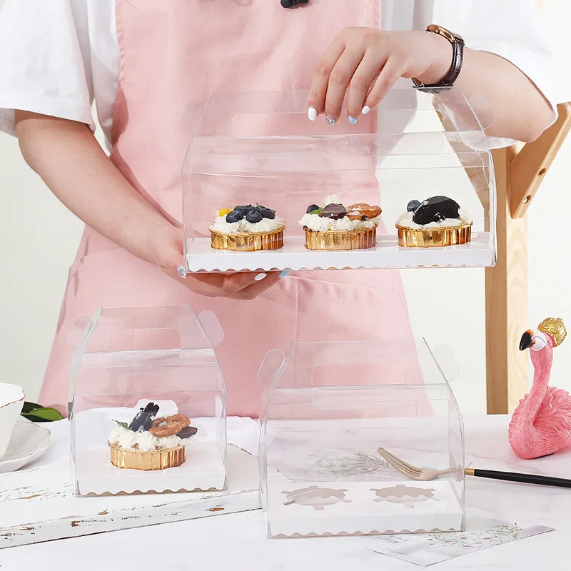 10Pcs 1/2/3 Cup Transparent Cake Box DIY Baking Pastry PVC Box Portable Muffin Cake Cup Wedding Party Gift Boxes With Inner Tray
10Pcs 1/2/3 Cup Transparent Cake Box DIY Baking Pastry PVC Box Portable Muffin Cake Cup Wedding Party Gift Boxes With Inner Tray