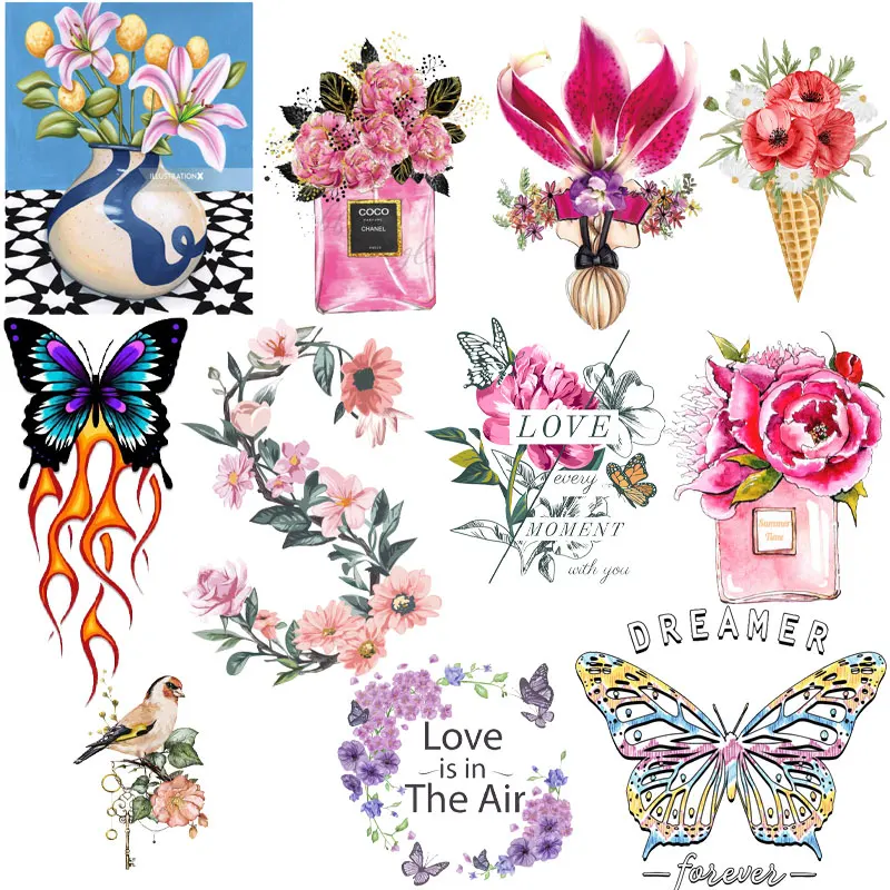 Butterfly Flower Clothing Thermoadhesive Patches Iron on Patches Lace Applique Custom Patch Heat Transfer Stickers for T Shirt
Butterfly Flower Clothing Thermoadhesive Patches Iron on Patches Lace Applique Custom Patch Heat Transfer Stickers for T Shirt