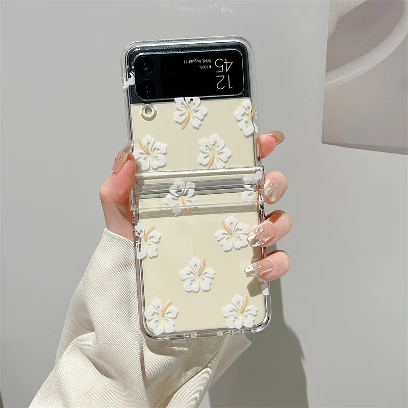 Cartoon Flower Transparent Phone Case for Samsung Galaxy Z Flip 3 Z Flip 4 Hard PC Back Cover for ZFlip3 ZFlip4 Case Shell
Cartoon Flower Transparent Phone Case for Samsung Galaxy Z Flip 3 Z Flip 4 Hard PC Back Cover for ZFlip3 ZFlip4 Case Shell