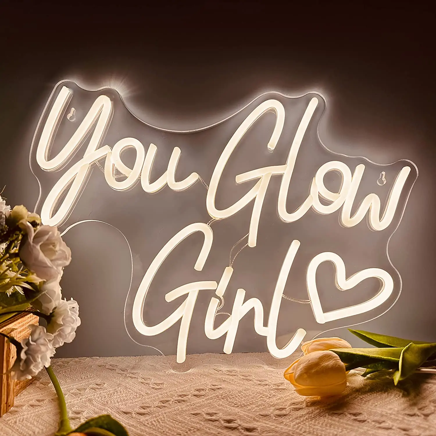 You Glow Girl Neon Sign For Wall Decor Neon Lights for Bedroom Girls Kid’s Bedroom Living Room Office Birthday Party Decor
You Glow Girl Neon Sign For Wall Decor Neon Lights for Bedroom Girls Kid’s Bedroom Living Room Office Birthday Party Decor
