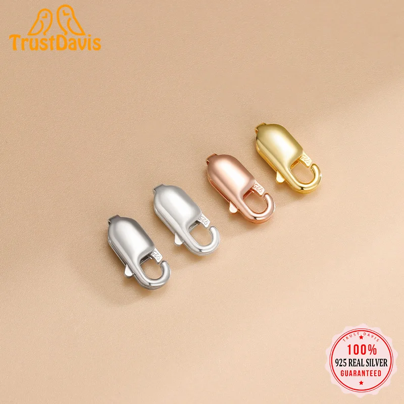 TrustDavis Real 925 Sterling Silver Square Lobster Drop Spring Buckle DIY Necklace Accessories Chain Connecting Buckle DZ764 
TrustDavis Real 925 Sterling Silver Square Lobster Drop Spring Buckle DIY Necklace Accessories Chain Connecting Buckle DZ764