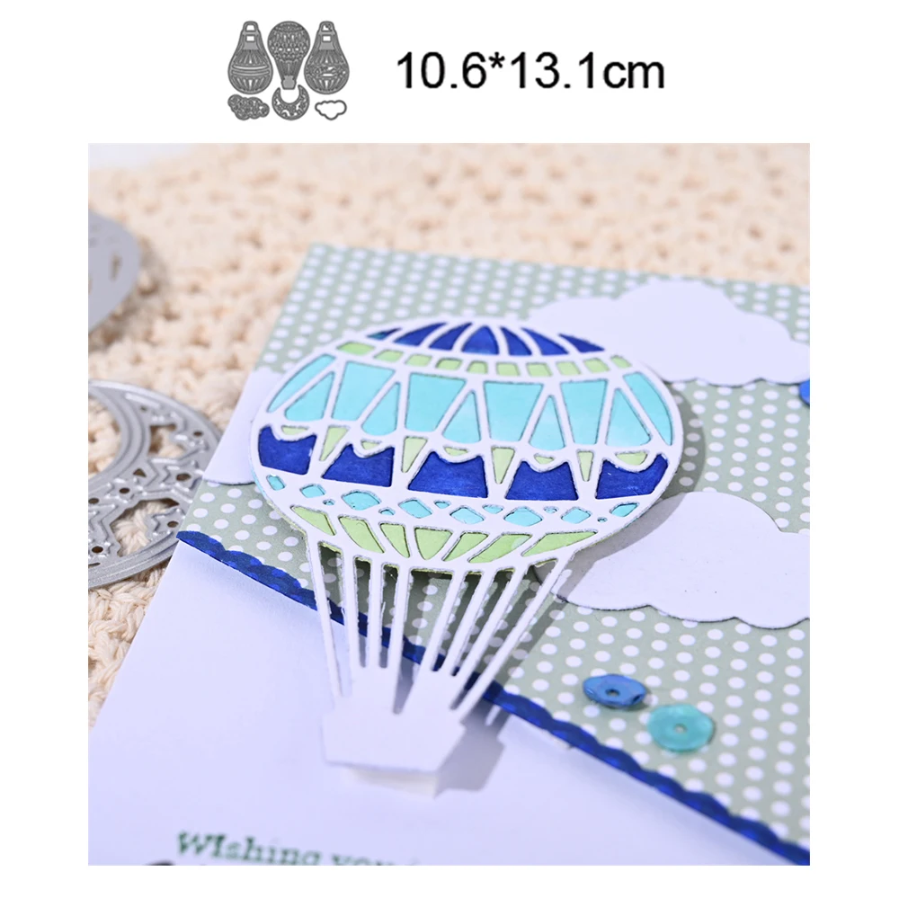 Hot Air Balloon Clouds 2022 New Arrival Metal Cutting Dies Decorative Scrapbooking Photo Album Knife Blade Punch Embossing Art
Hot Air Balloon Clouds 2022 New Arrival Metal Cutting Dies Decorative Scrapbooking Photo Album Knife Blade Punch Embossing Art