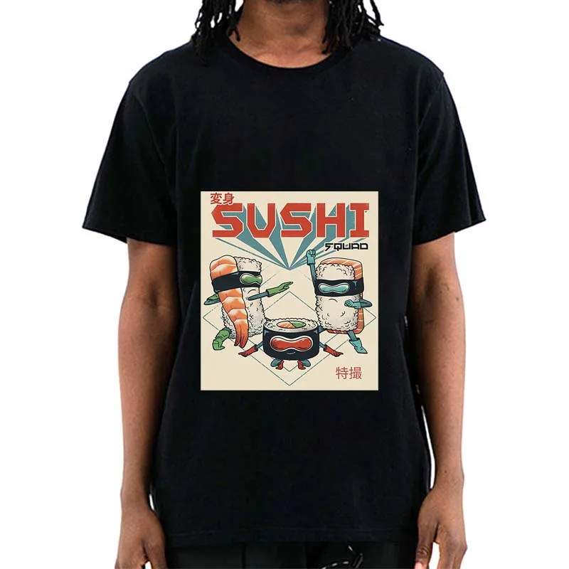 Summer Men T-shirt Anime Sushi Print O-collar Oversized Tee High Quality Tshirt Hip Hop Unisex T shirt Woman Daily Wild Clothing
Summer Men T-shirt Anime Sushi Print O-collar Oversized Tee High Quality Tshirt Hip Hop Unisex T shirt Woman Daily Wild Clothing