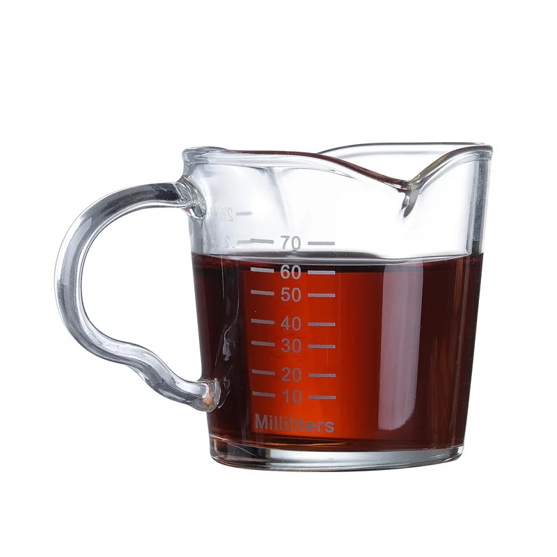 

Caffeine Beaker Mug Graduated Beaker Mug with Handle Borosilicate Glass Cup Multi-Function Food Grade Measuring for Lab Home Of