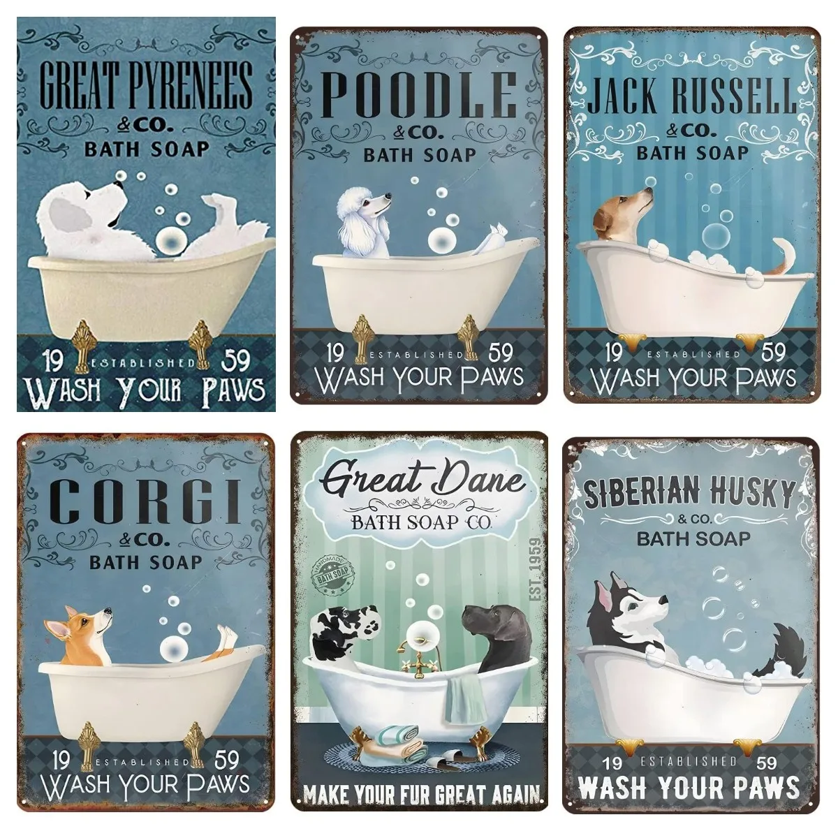 Bathroom Metal Sign for Outdoors Great Pyrenees Dog Poster Wall Art Dog Lover Gift Animal Tin Signs Vintage 12x8 Inch 
Bathroom Metal Sign for Outdoors Great Pyrenees Dog Poster Wall Art Dog Lover Gift Animal Tin Signs Vintage 12x8 Inch