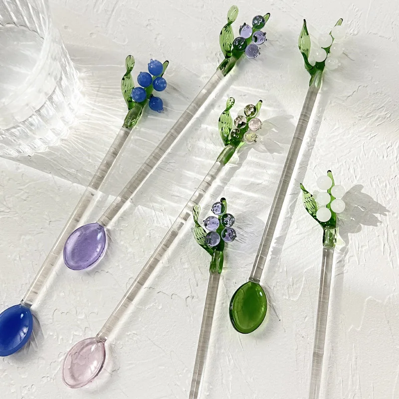 Japanese Lily Flower Creative Coffer Spoon Orchid Colored Transparent Glass Dessert Spoon Long Handle Coffee Stirring Scoop
Japanese Lily Flower Creative Coffer Spoon Orchid Colored Transparent Glass Dessert Spoon Long Handle Coffee Stirring Scoop