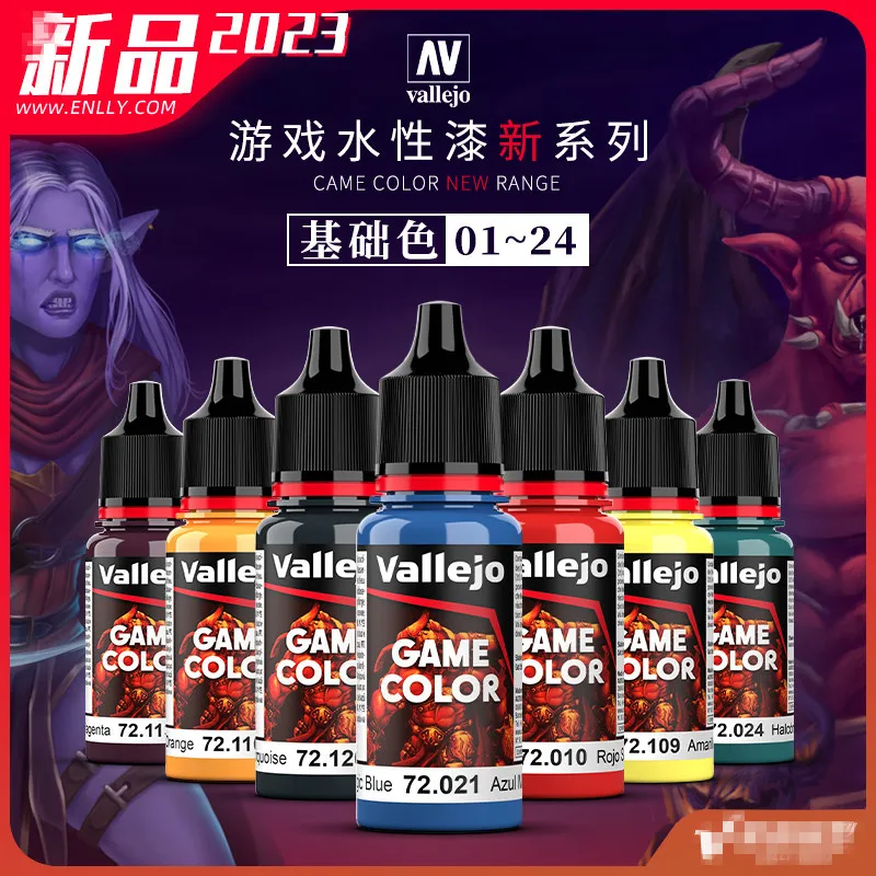 Vallejo AV Paint Basic Color 01-24, Экологически чистая игра водяной молоток, новая серия, краска для моделирования 18 мл, высокое качество
Vallejo AV Paint Basic Color 01-24, Экологически чистая игра водяной молоток, новая серия, краска для моделирования 18 мл, высокое качество