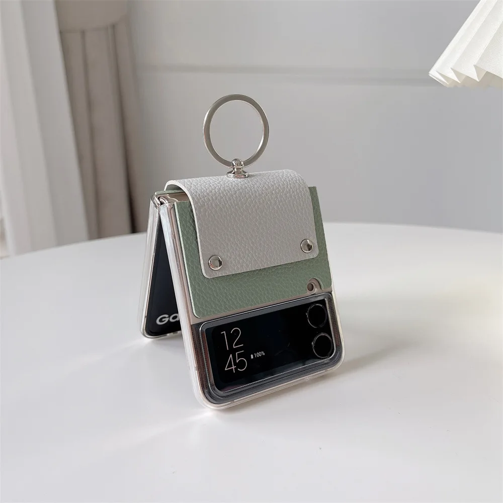 For Samsung Galaxy Z Flip4 case,PU material Phone cover with Ring Galaxy Z Flip 4 cover
For Samsung Galaxy Z Flip4 case,PU material Phone cover with Ring Galaxy Z Flip 4 cover