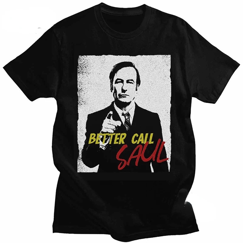 Забавные футболки Better Call Saul, крутая уличная одежда с принтом для мужчин и женщин, винтажная модная футболка большого размера, футболки из чистого хлопка, топы, одежда
Забавные футболки Better Call Saul, крутая уличная одежда с принтом для мужчин и женщин, винтажная модная футболка большого размера, футболки из чистого хлопка, топы, одежда