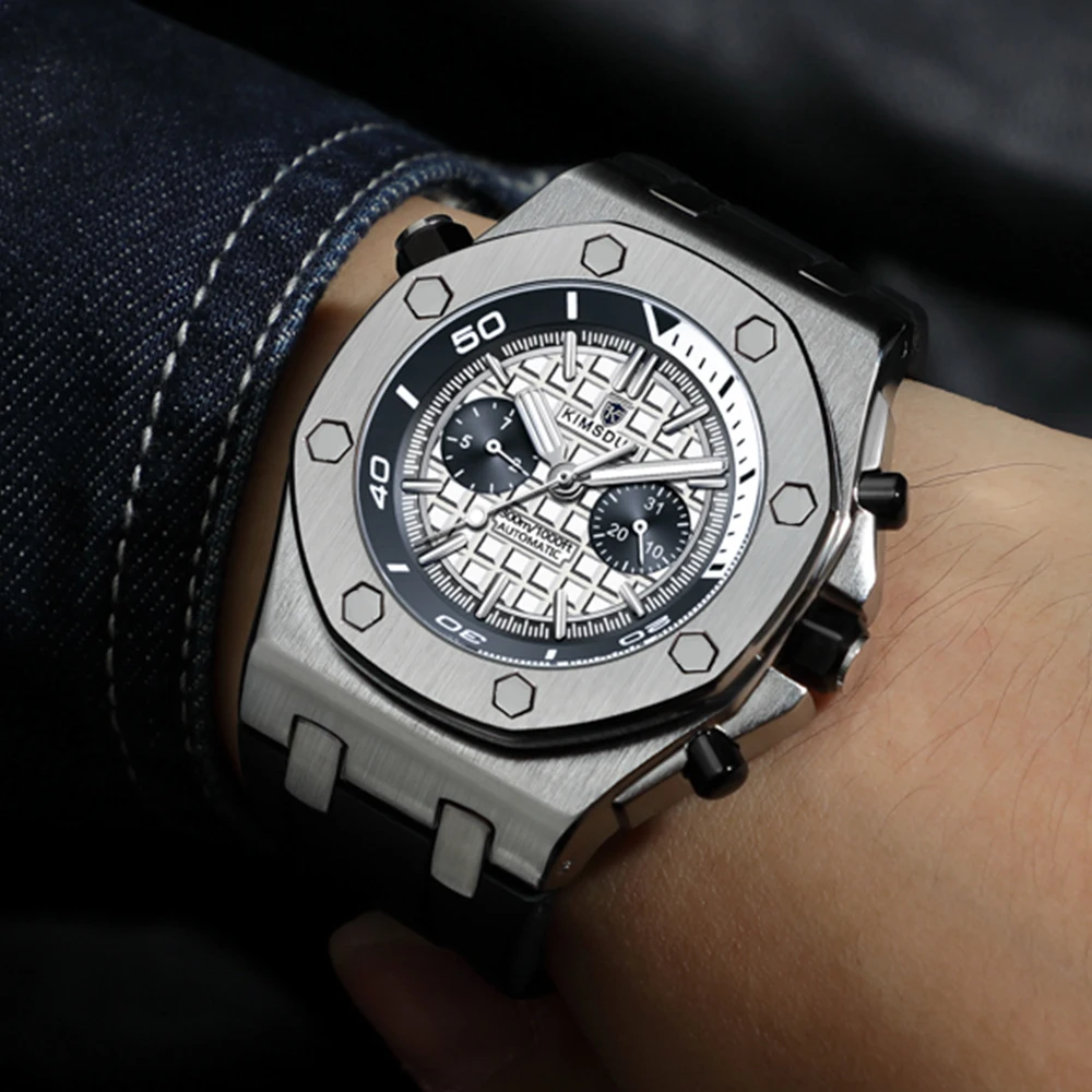 New Luxury Automatic Winding Mens Watches Top Business Multifunction Steel Mechanical Male Watch Waterproof Luminous AAA Clocks
New Luxury Automatic Winding Mens Watches Top Business Multifunction Steel Mechanical Male Watch Waterproof Luminous AAA Clocks