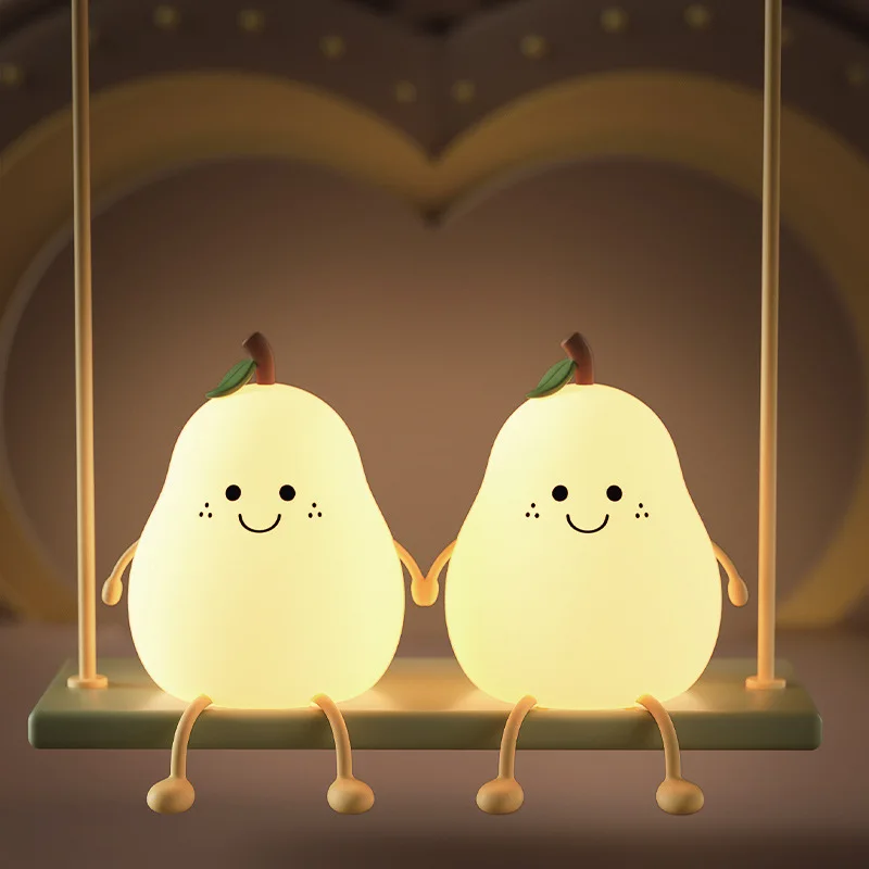 LED Night Light Pear Shaped USB Rechargeable Bedroom Lamp Bedside Decoration Silicone Light Kid Gift Dropship
LED Night Light Pear Shaped USB Rechargeable Bedroom Lamp Bedside Decoration Silicone Light Kid Gift Dropship
