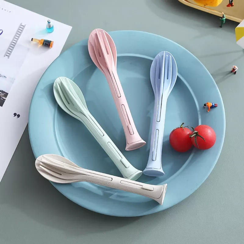 Travel Portable Cutlery Set 3 In 1 Wheat Straw Knife Fork Spoon Japan Style Student Dinnerware Sets Kitchen Tableware
Travel Portable Cutlery Set 3 In 1 Wheat Straw Knife Fork Spoon Japan Style Student Dinnerware Sets Kitchen Tableware