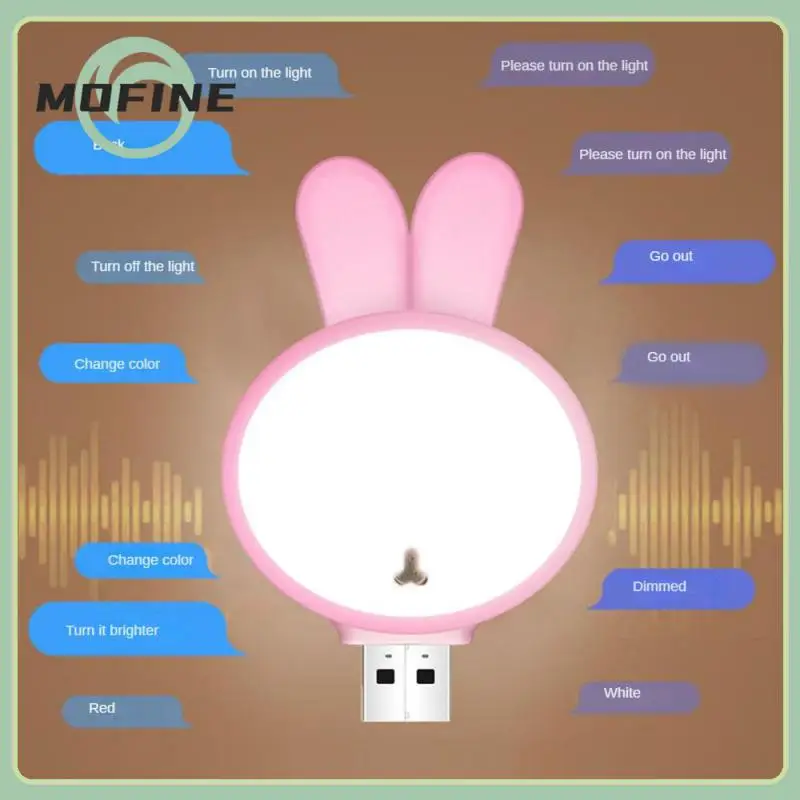 Kawaii Intelligent Voice Control Usb Light Rabbit Shape Table Lamp Energy Saving And Power Saving Voice Control Lamp Night Light
Kawaii Intelligent Voice Control Usb Light Rabbit Shape Table Lamp Energy Saving And Power Saving Voice Control Lamp Night Light
