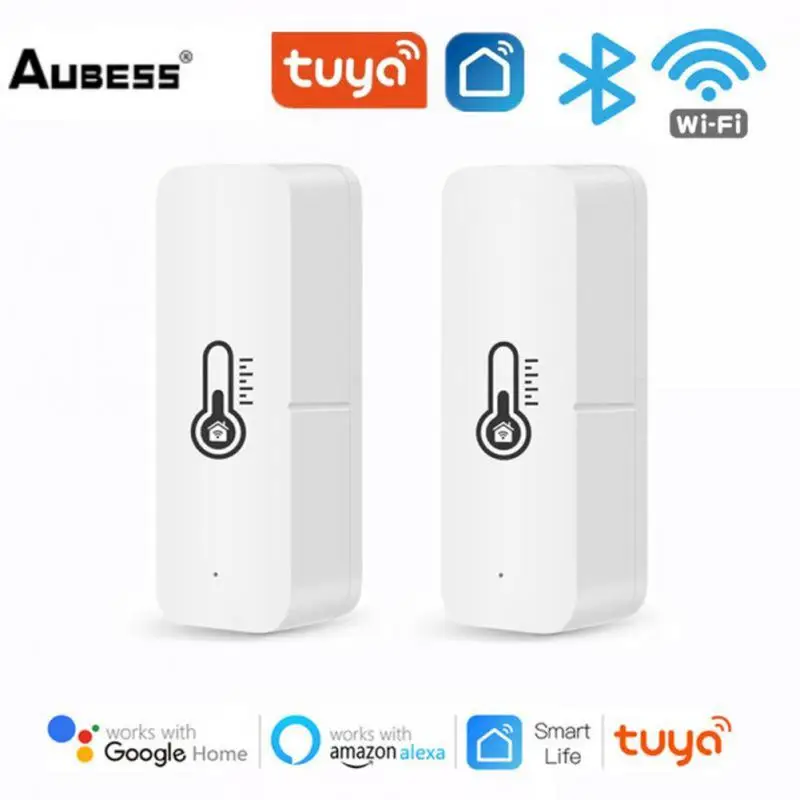 Tuya WIFI Temperature & Humidity Sensor For Smart Home Var SmartLife Thermometer With Buzzer Alarm For Alexa Google Assistant
Tuya WIFI Temperature & Humidity Sensor For Smart Home Var SmartLife Thermometer With Buzzer Alarm For Alexa Google Assistant