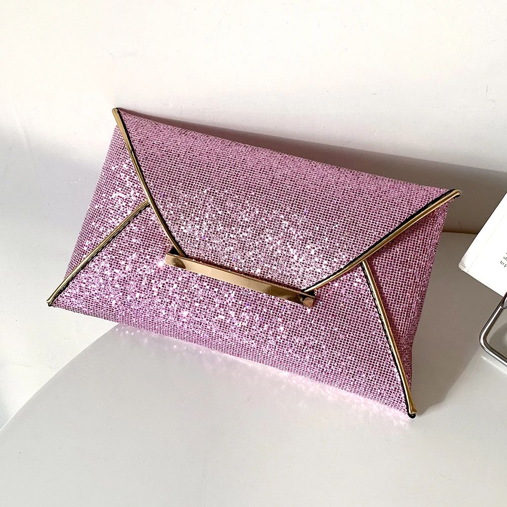 Women PU Evening Bag Solid Sequins Shiny Envelope Zipper Handbag Banquet Glitter Clutch Bag for Outdoor Shopping
Women PU Evening Bag Solid Sequins Shiny Envelope Zipper Handbag Banquet Glitter Clutch Bag for Outdoor Shopping