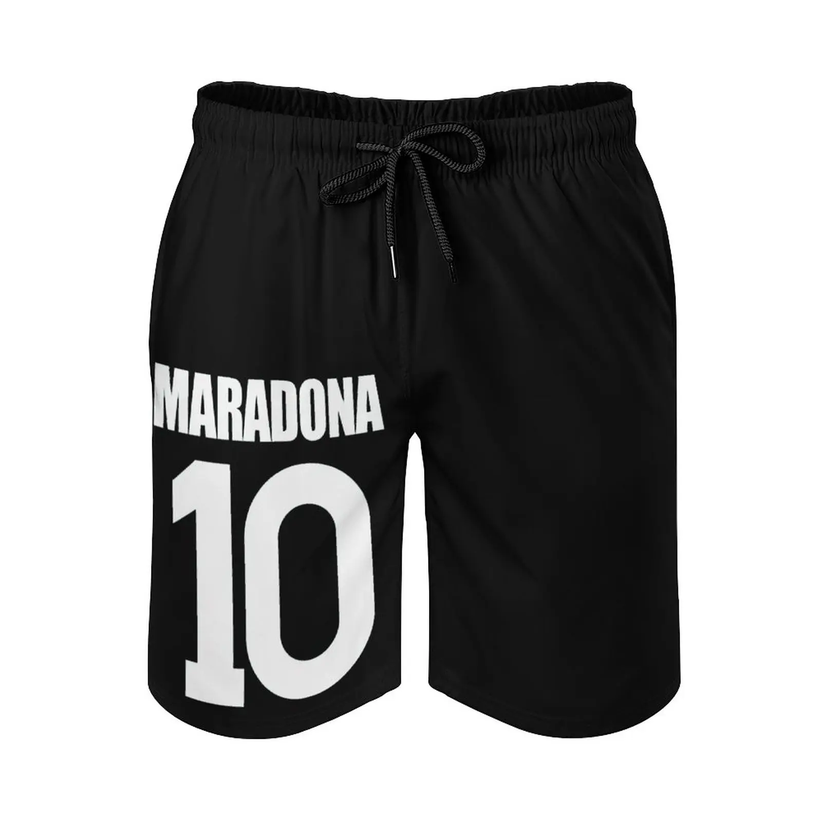 

Повседневные пляжные брюки с аниме Maradona 10 Maradona, свободные эластичные пляжные мужские шорты с забавным графическим рисунком, регулируемые шорты с завязками для баскетбола