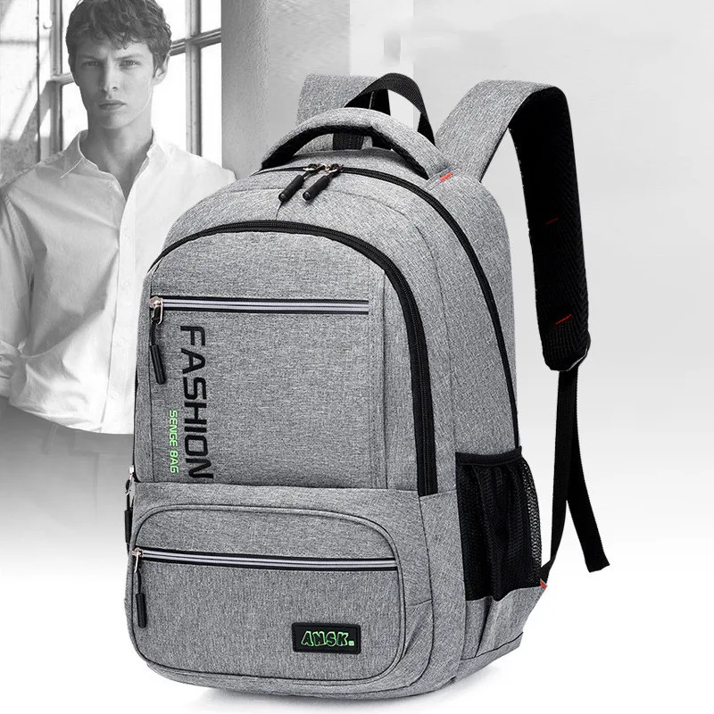 Backpack Men's New Oxford Cloth Large-Capacity Casual Simple Computer Bag Junior High School Student Schoolbag Backpack Man
Backpack Men's New Oxford Cloth Large-Capacity Casual Simple Computer Bag Junior High School Student Schoolbag Backpack Man